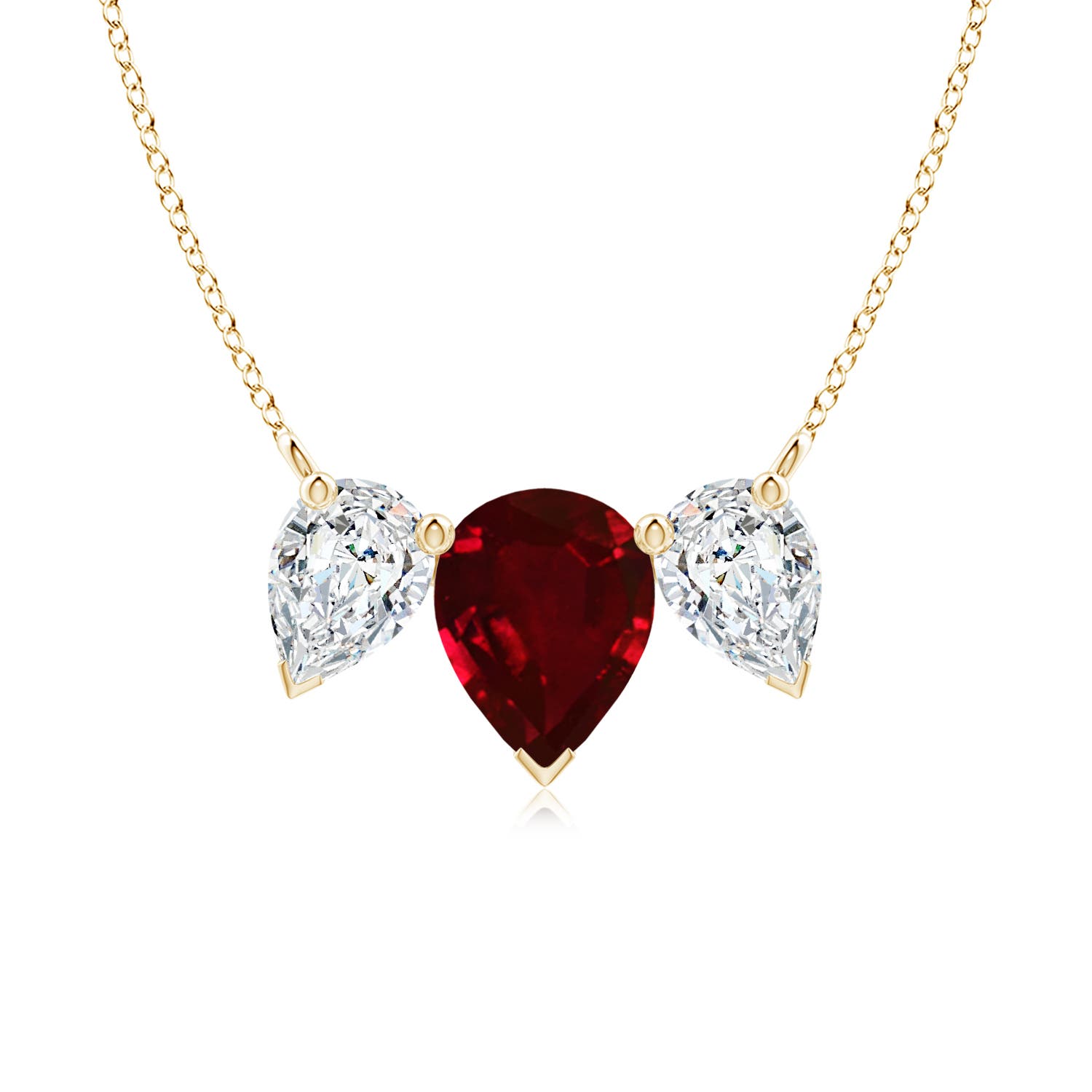 AAAA - Ruby / 3.32 CT / 18 KT Yellow Gold