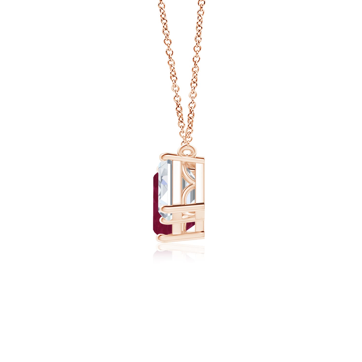 A - Ruby / 7.8 CT / 18 KT Rose Gold