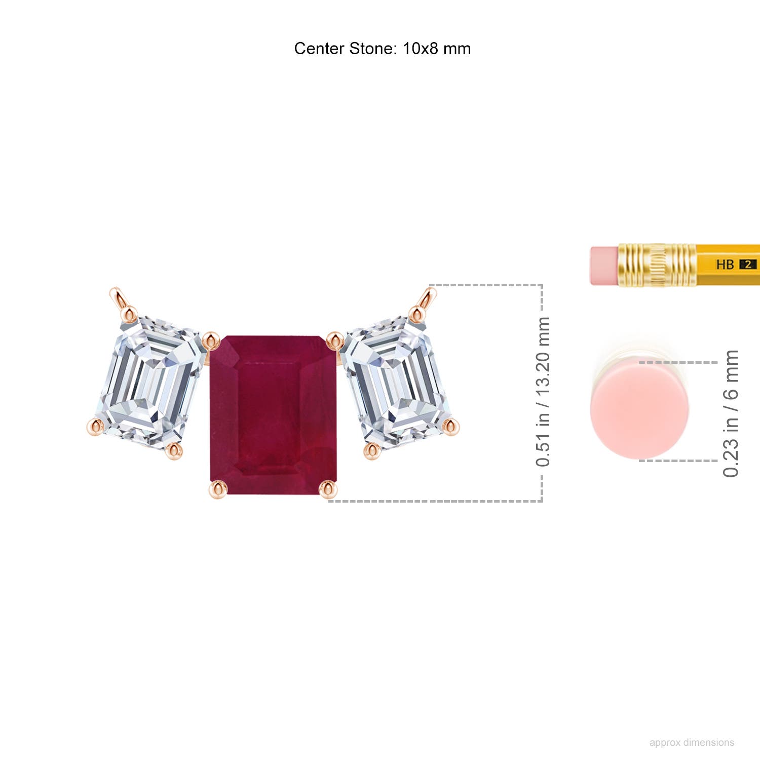 A - Ruby / 7.8 CT / 18 KT Rose Gold