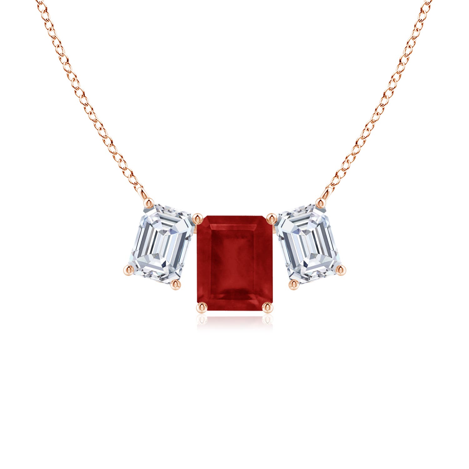 AA - Ruby / 7.8 CT / 18 KT Rose Gold