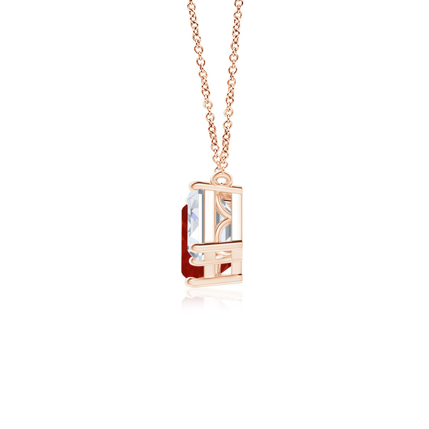 AA - Ruby / 7.8 CT / 18 KT Rose Gold