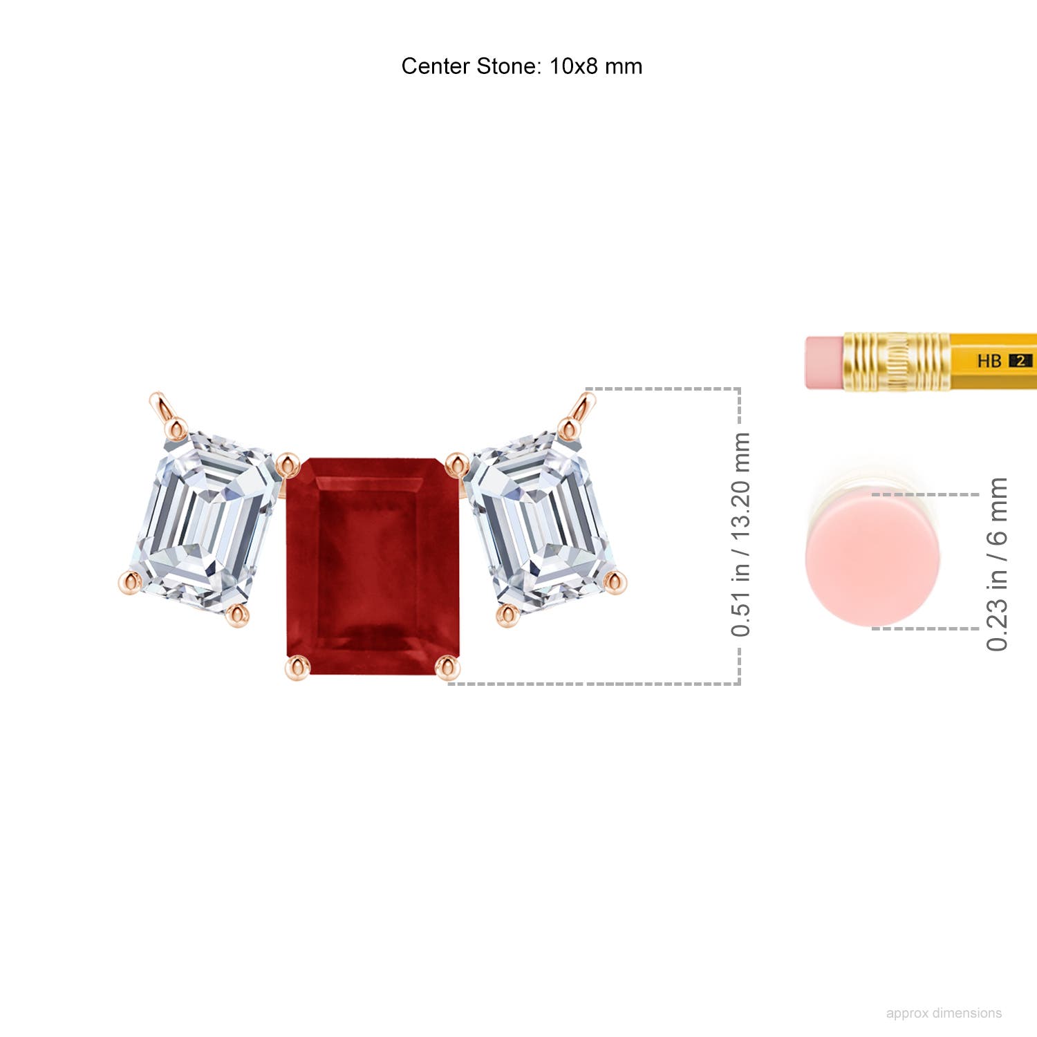 AA - Ruby / 7.8 CT / 18 KT Rose Gold