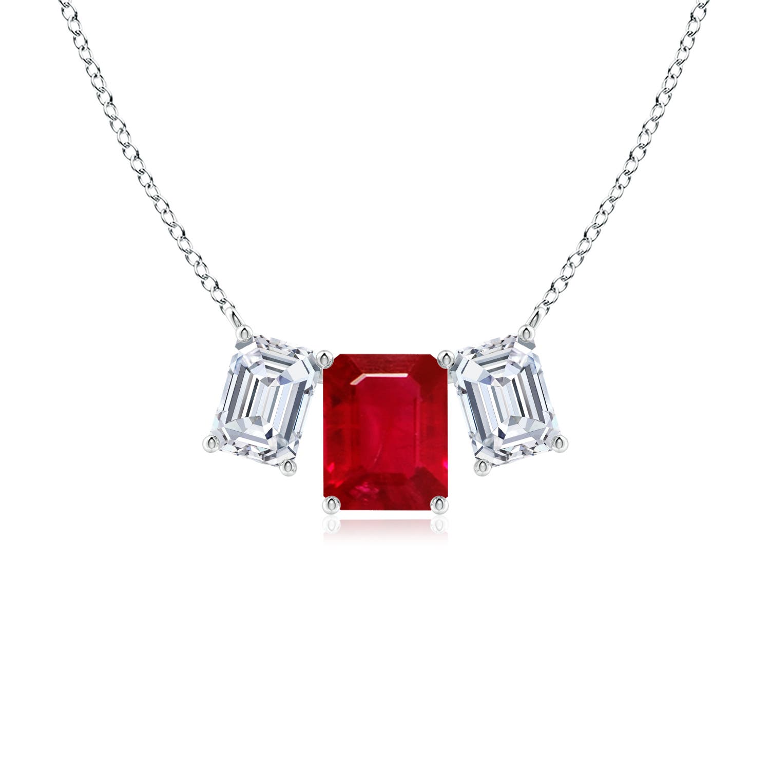 AAA - Ruby / 7.8 CT / 18 KT White Gold