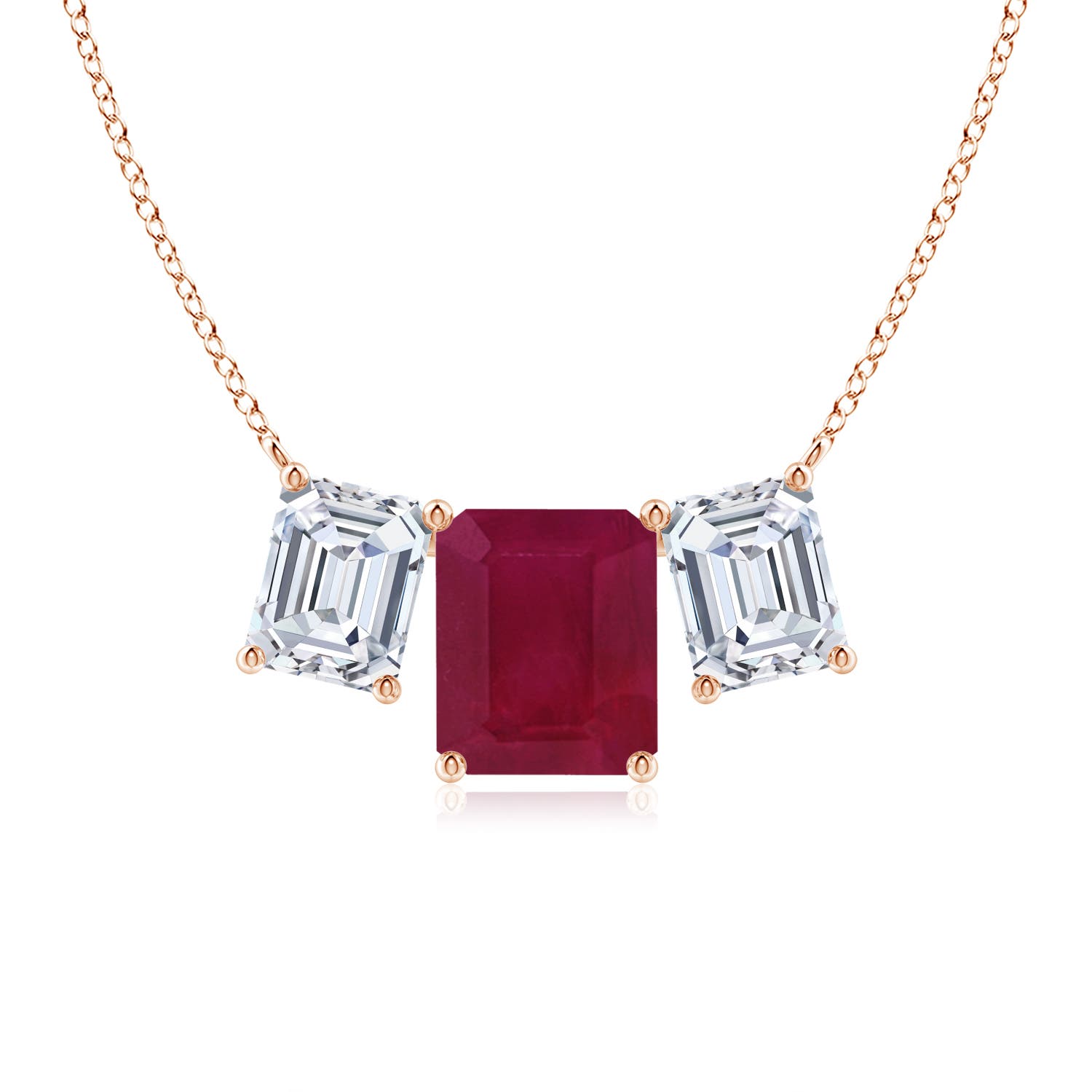 A - Ruby / 12.03 CT / 18 KT Rose Gold