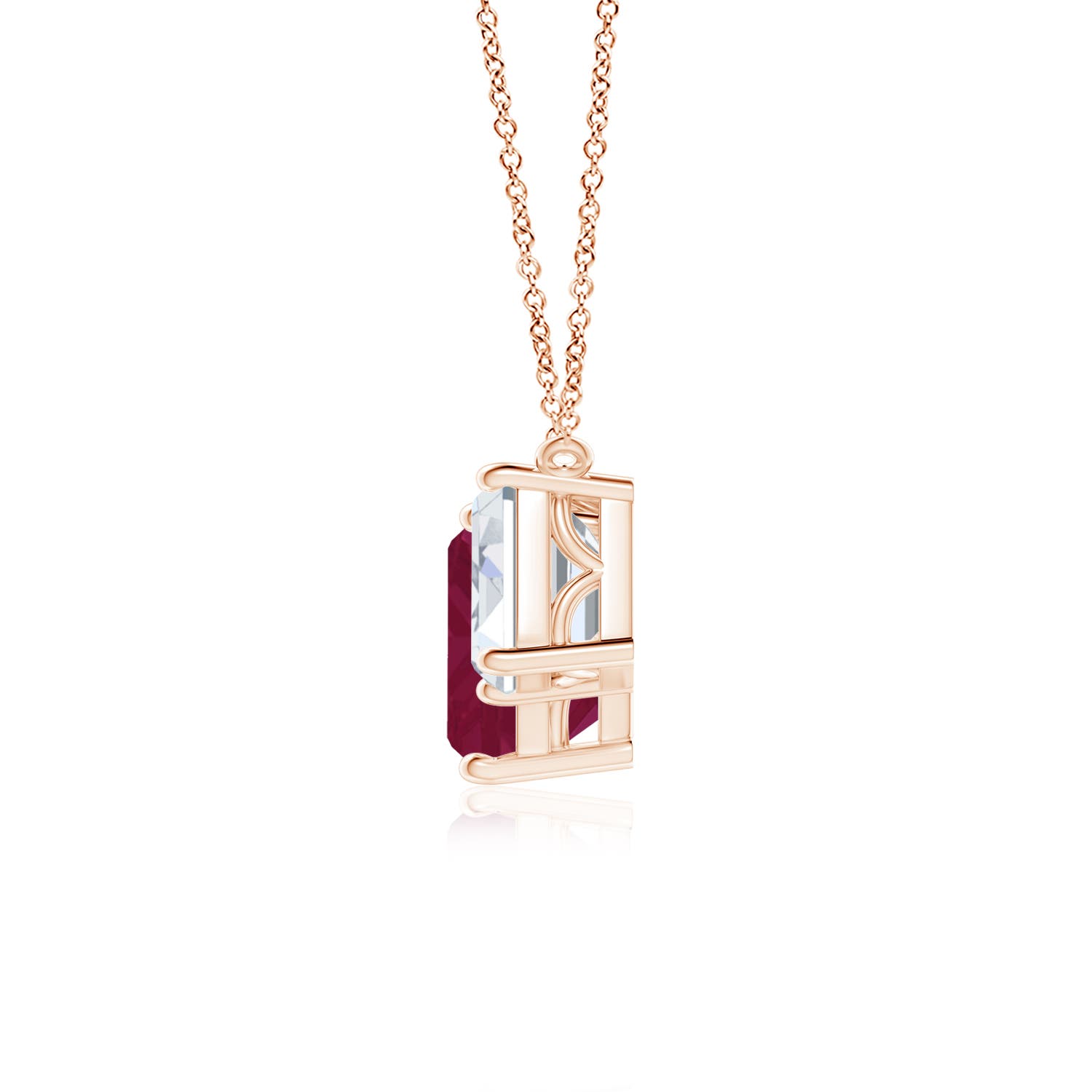 A - Ruby / 12.03 CT / 18 KT Rose Gold