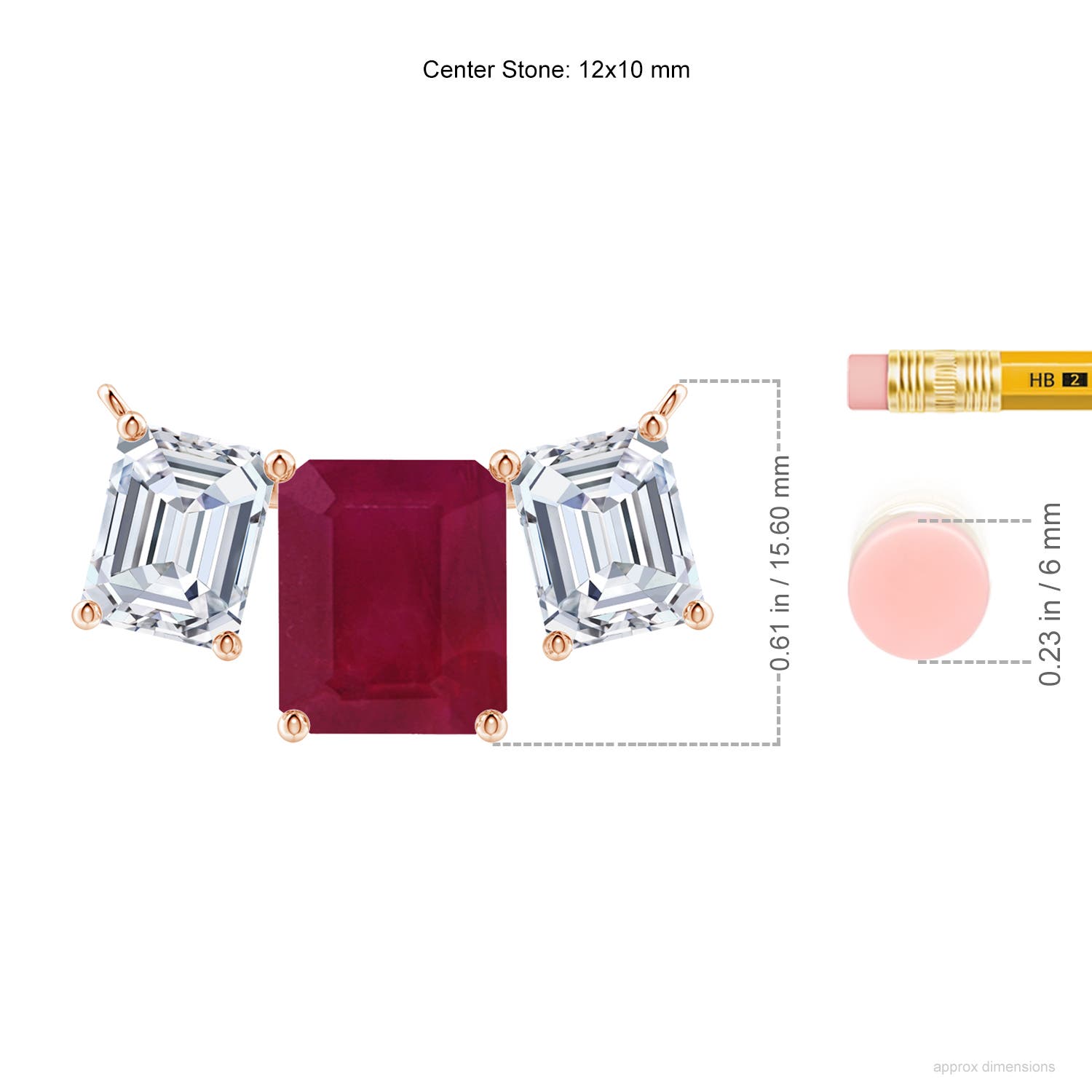 A - Ruby / 12.03 CT / 18 KT Rose Gold