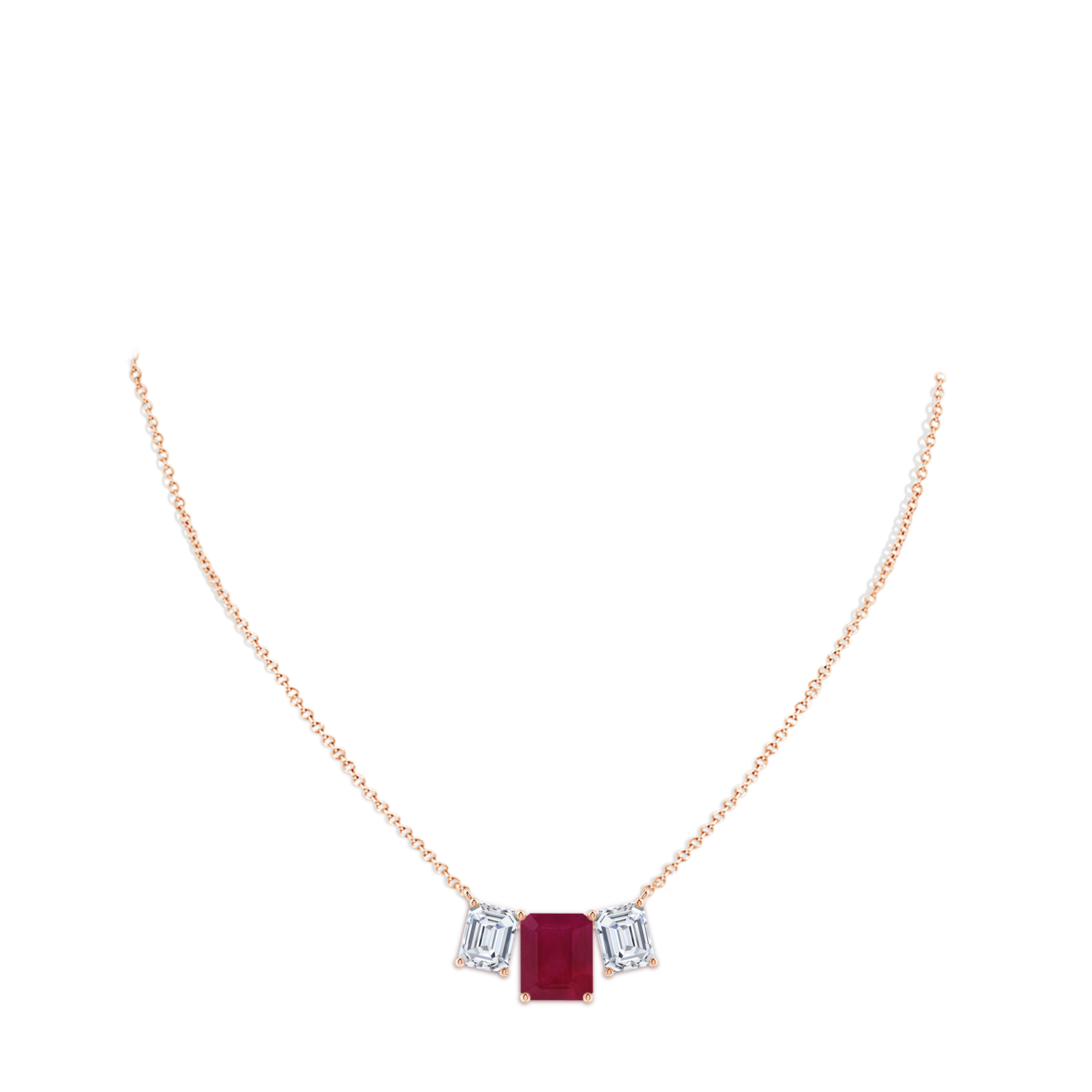 A - Ruby / 12.03 CT / 18 KT Rose Gold