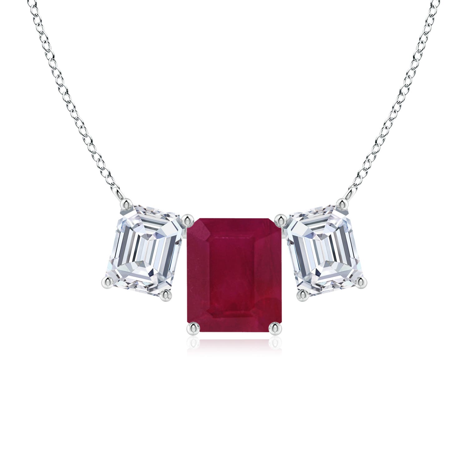 A - Ruby / 12.03 CT / 18 KT White Gold