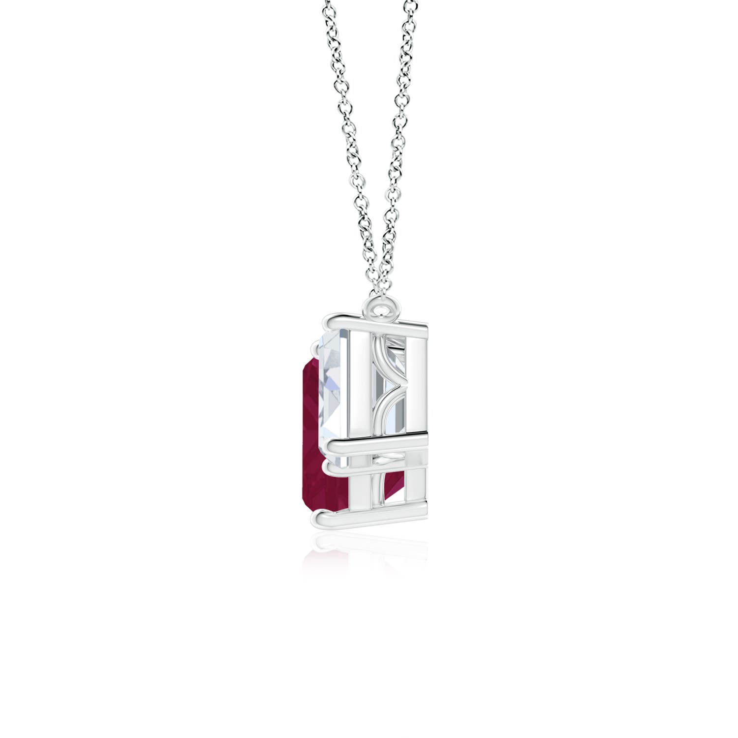 A - Ruby / 12.03 CT / 18 KT White Gold