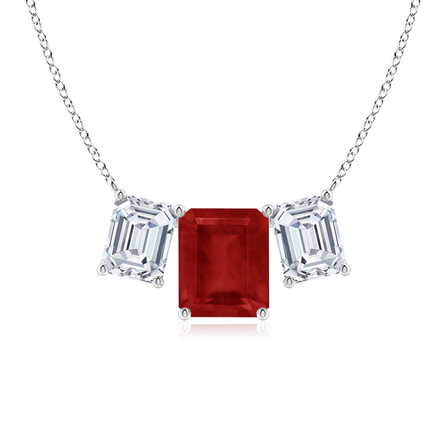 AA - Ruby / 12.03 CT / 18 KT White Gold