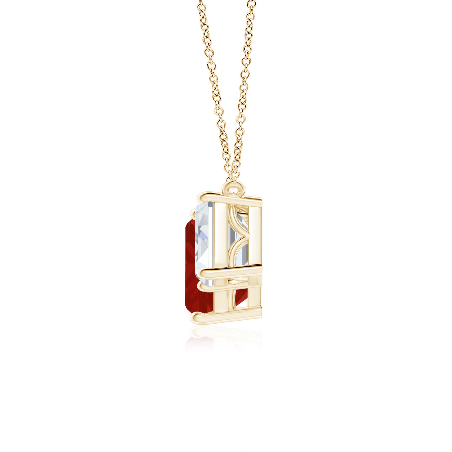 AA - Ruby / 12.03 CT / 18 KT Yellow Gold