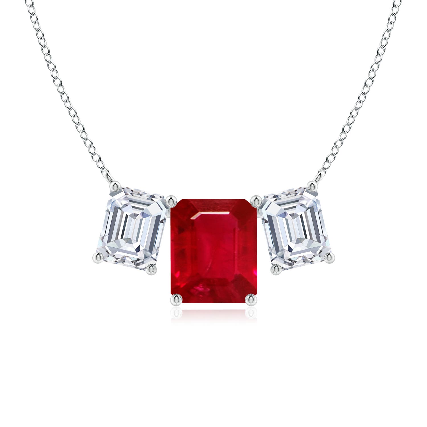 AAA - Ruby / 12.03 CT / 18 KT White Gold