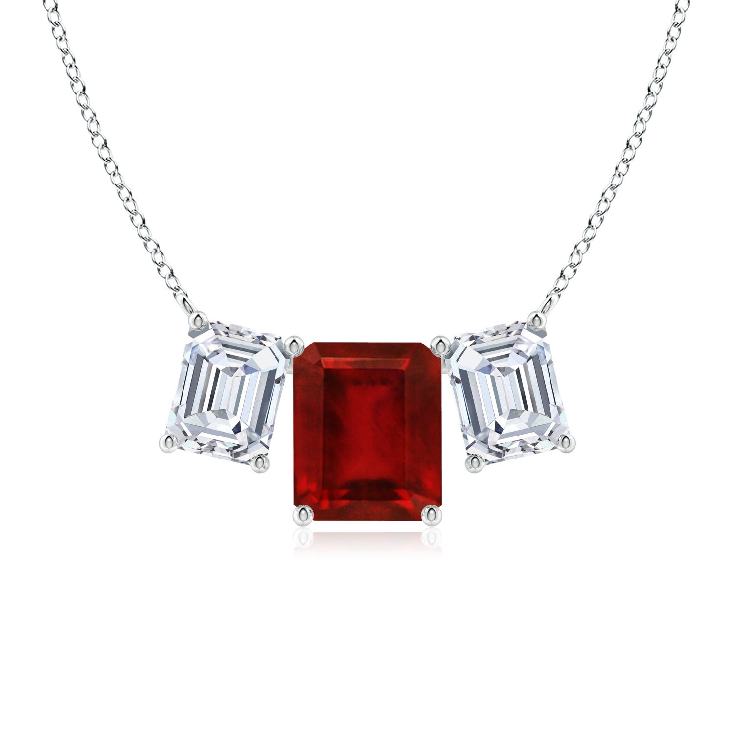 AAAA - Ruby / 12.03 CT / 14 KT White Gold