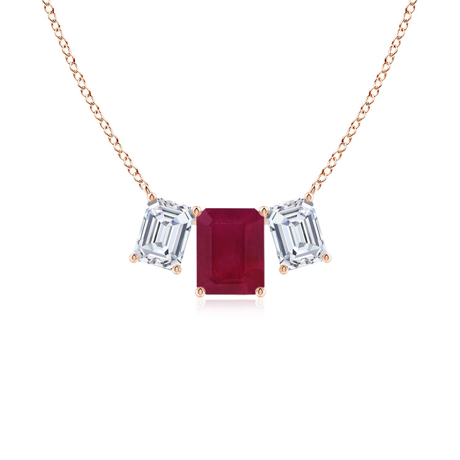 A - Ruby / 5.34 CT / 18 KT Rose Gold