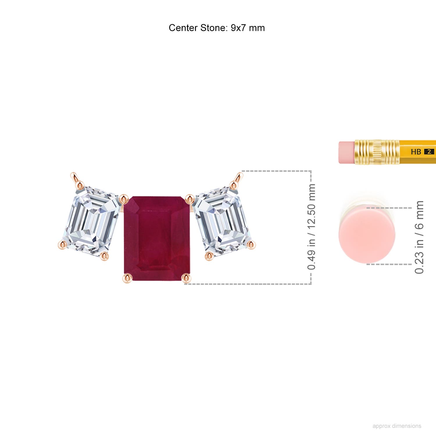 A - Ruby / 5.34 CT / 18 KT Rose Gold