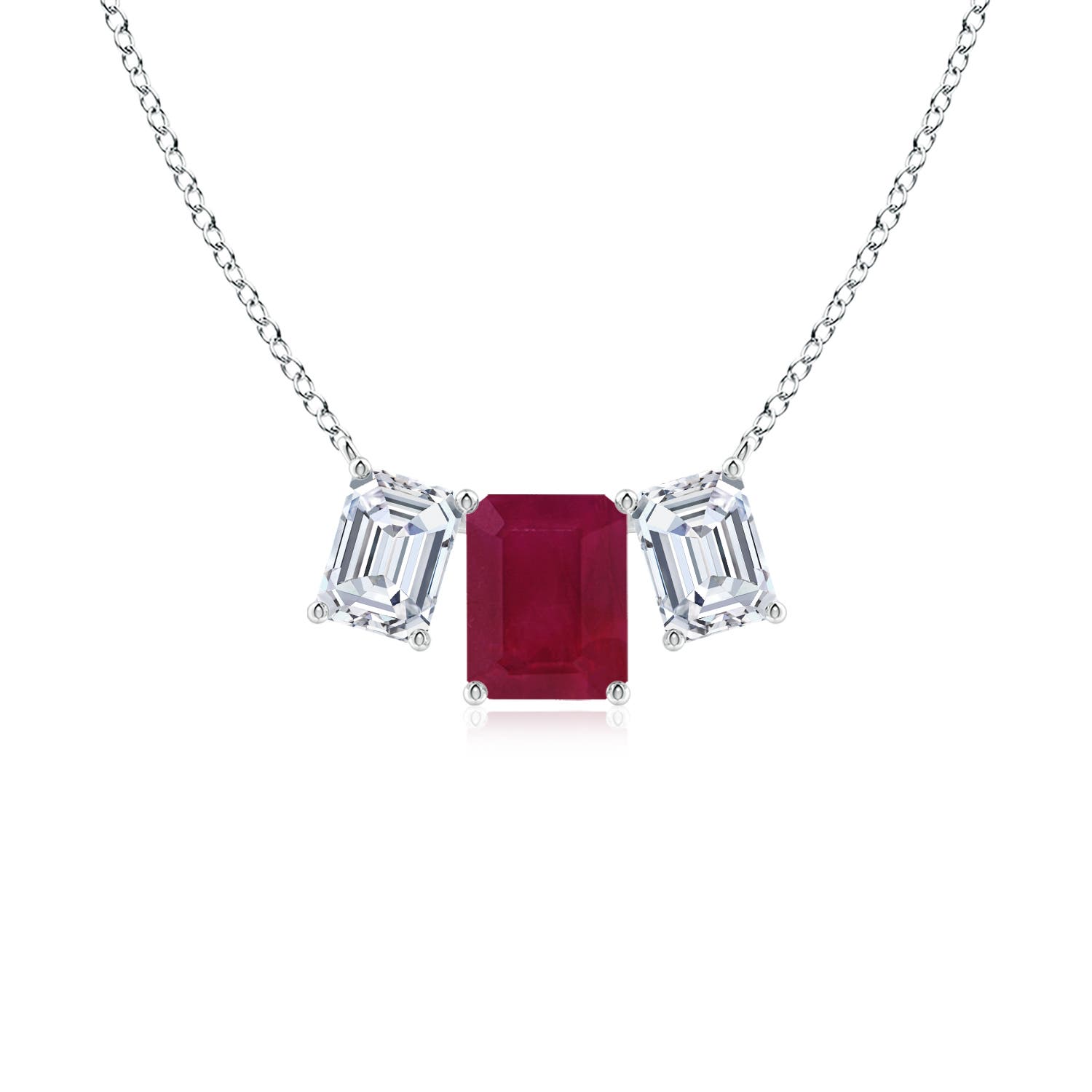 A - Ruby / 5.34 CT / 18 KT White Gold