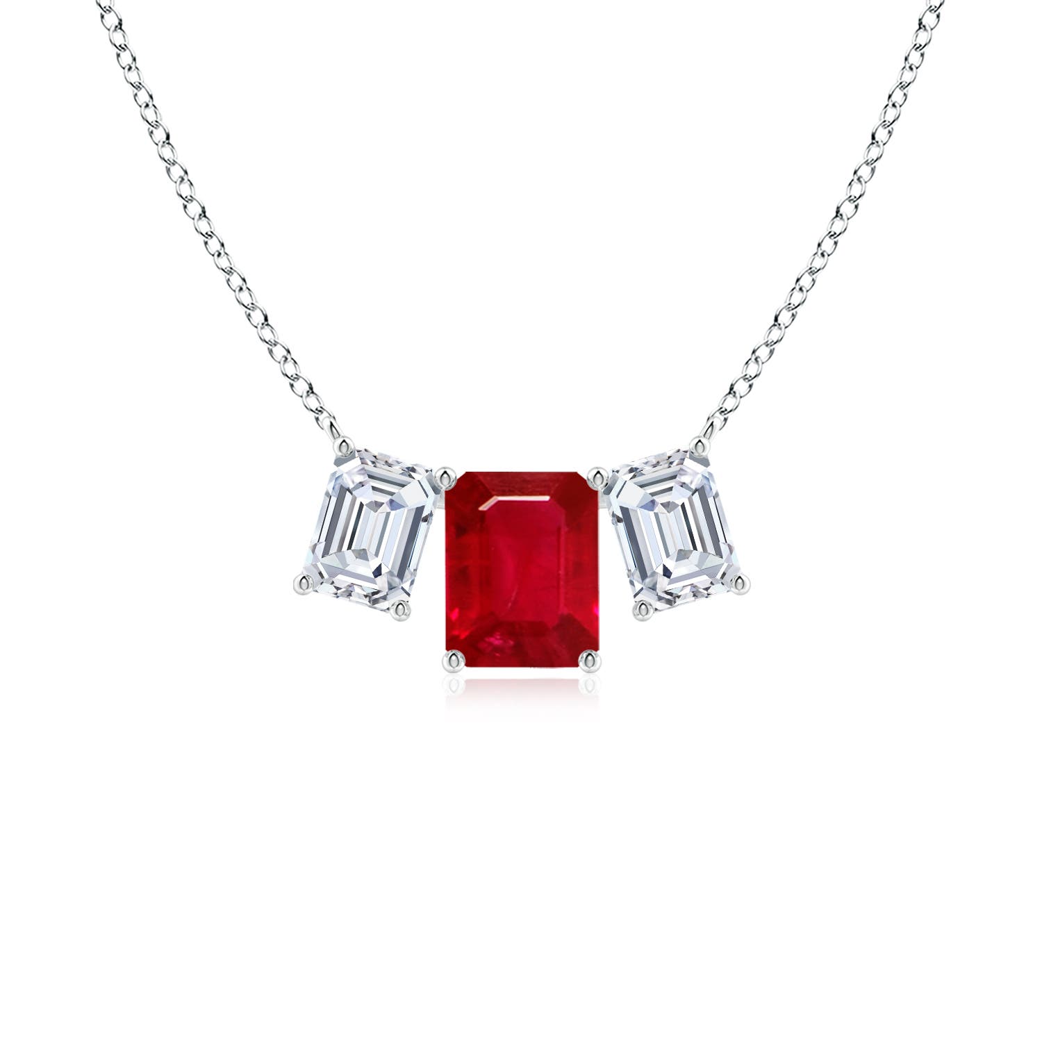 AAA - Ruby / 5.34 CT / 18 KT White Gold