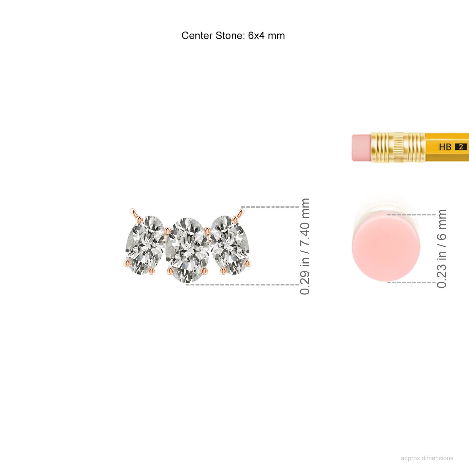 K, I3 / 1.09 CT / 14 KT Rose Gold