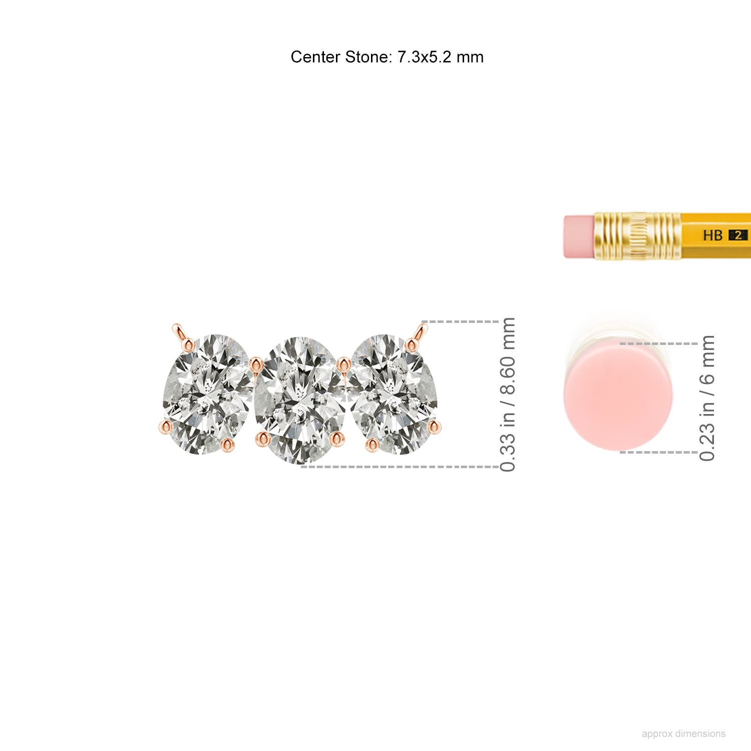 K, I3 / 2.28 CT / 14 KT Rose Gold