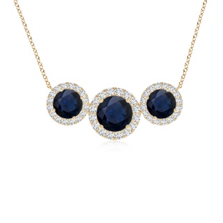 Round A Blue Sapphire