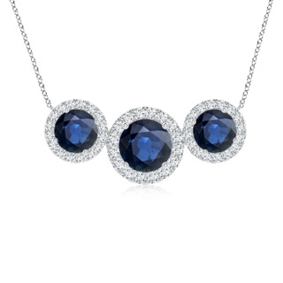 Round AA Blue Sapphire