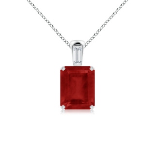 Emerald Cut AA Ruby