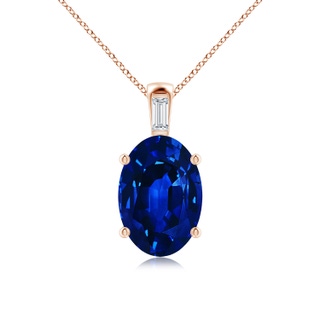 Oval Lab-Grown Lab Grown Blue Sapphire