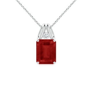 Emerald Cut AA Ruby