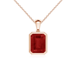 Emerald Cut AA Ruby