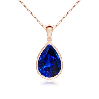 Pear Lab-Grown Lab Grown Blue Sapphire