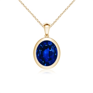 Oval Lab-Grown Lab Grown Blue Sapphire