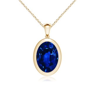 Oval Lab-Grown Lab Grown Blue Sapphire