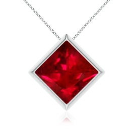 Solitaire Ruby Solitaire Necklaces and Pendants