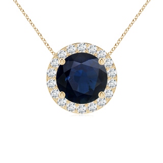 Round A Blue Sapphire
