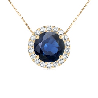 Round AA Blue Sapphire