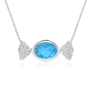 Oval AAA Swiss Blue Topaz