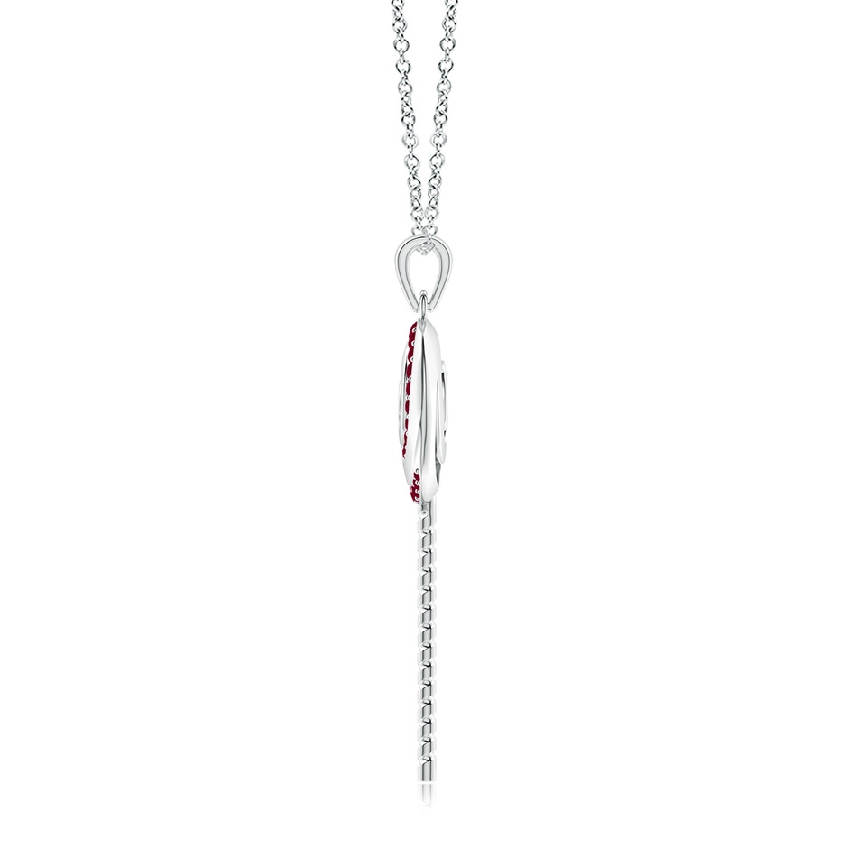 1.5mm A Sweet Treats Ruby Lollipop Pendant in 18K White Gold side 199