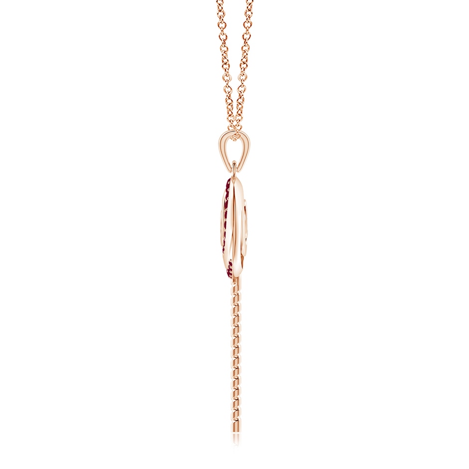 1.5mm A Sweet Treats Ruby Lollipop Pendant in Rose Gold side 199