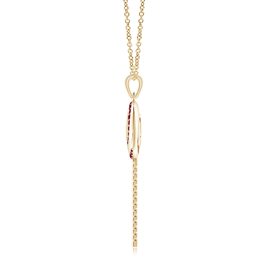 1.5mm A Sweet Treats Ruby Lollipop Pendant in Yellow Gold side 199