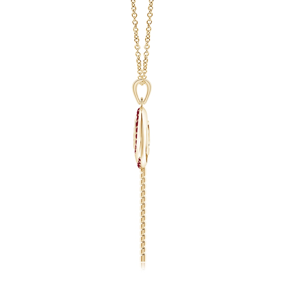 1.5mm AA Sweet Treats Ruby Lollipop Pendant in Yellow Gold side 199