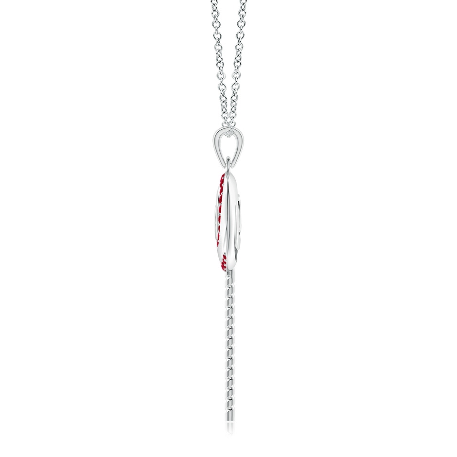 1.5mm AAA Sweet Treats Ruby Lollipop Pendant in White Gold side 199