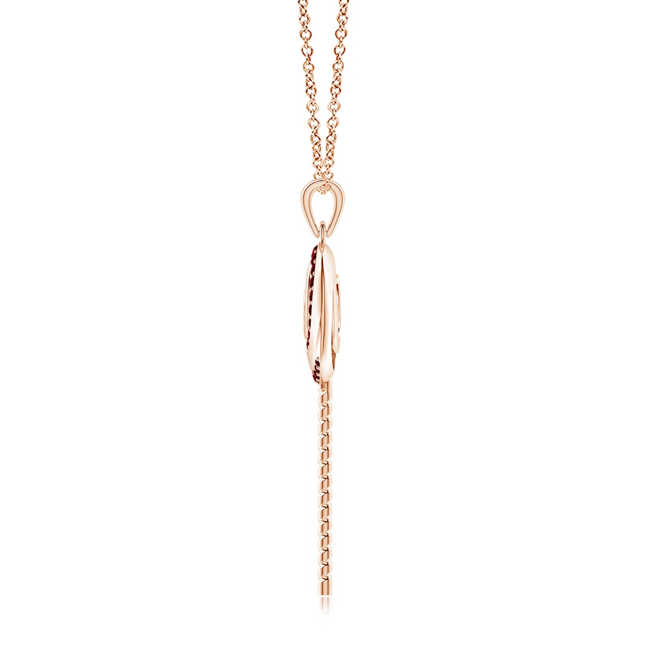 1.5mm AAAA Sweet Treats Ruby Lollipop Pendant in Rose Gold side 199