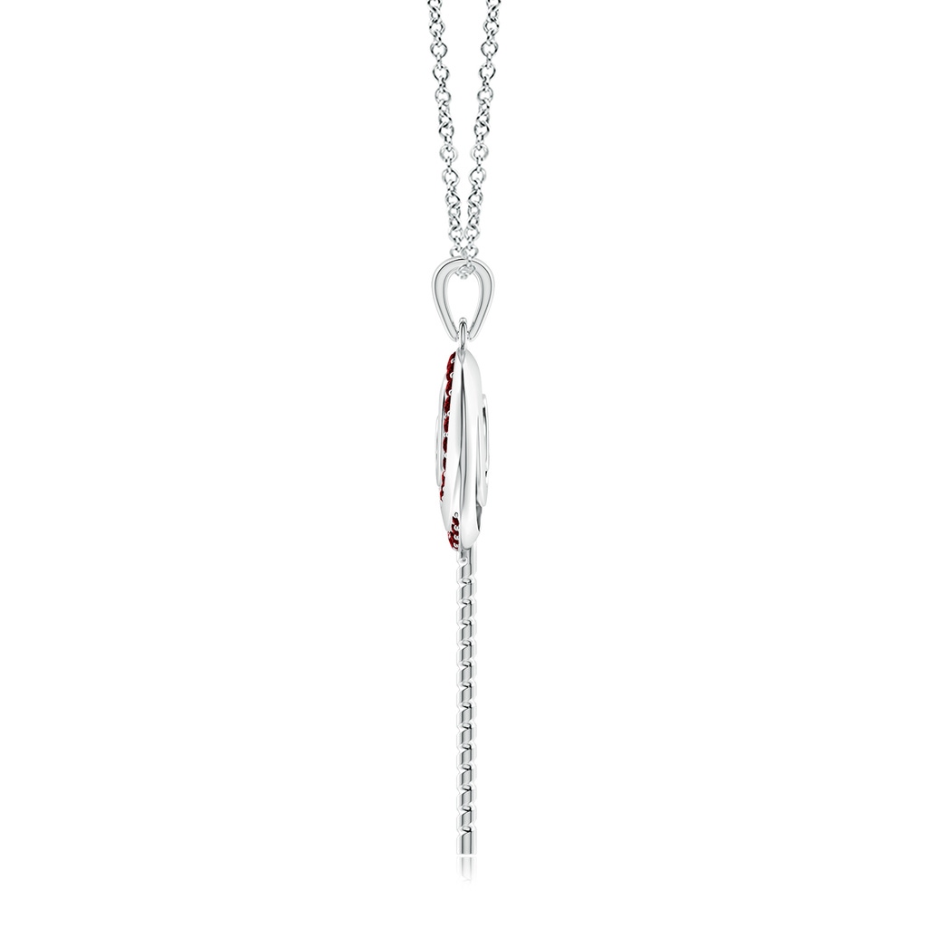 1.5mm AAAA Sweet Treats Ruby Lollipop Pendant in S999 Silver - side 199