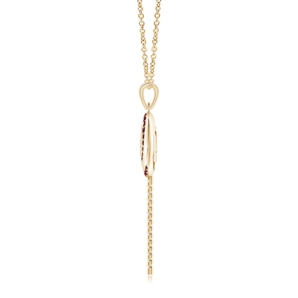 1.5mm AAAA Sweet Treats Ruby Lollipop Pendant in Yellow Gold - side 199