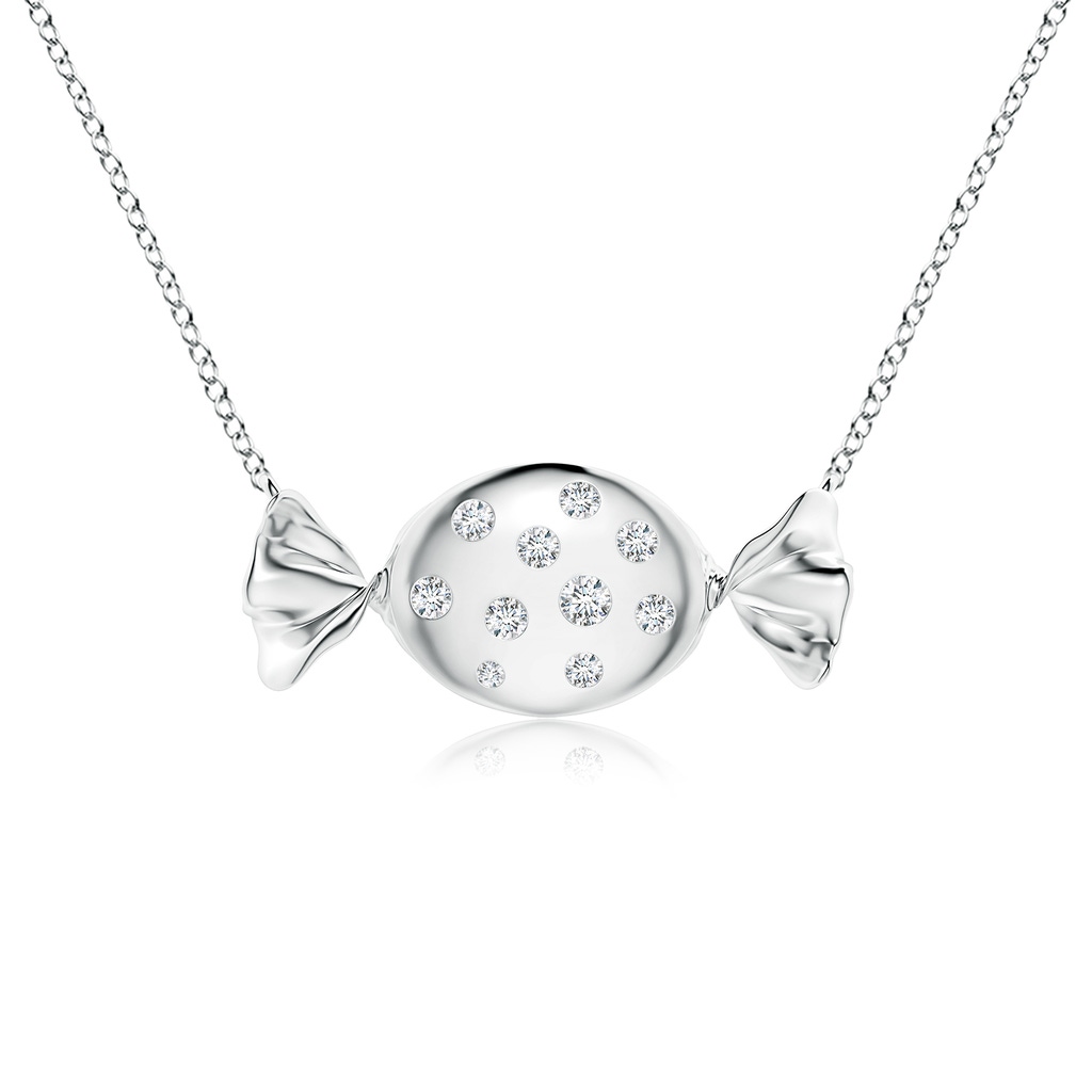 1.8mm GVS2 Sweet Treats Diamond Candy Pendant in S999 Silver