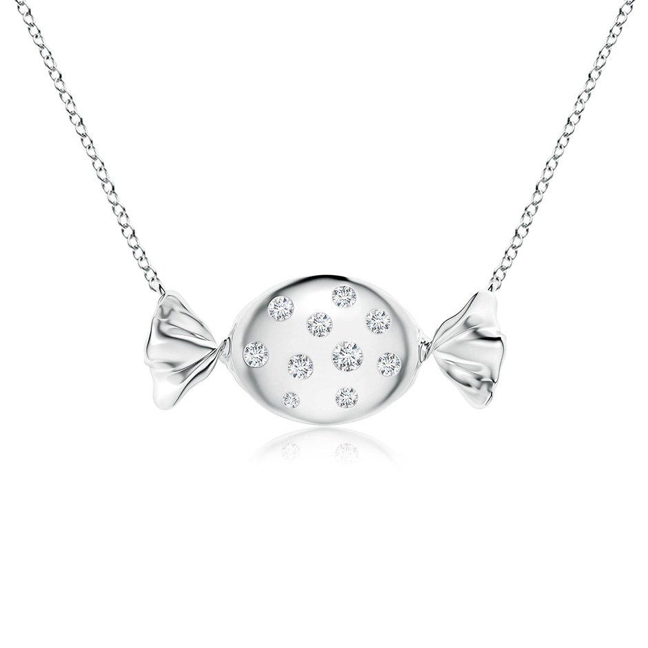 1.8mm GVS2 Sweet Treats Diamond Candy Pendant in White Gold 