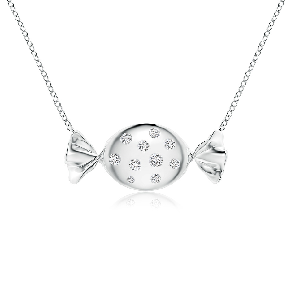 1.8mm HSI2 Sweet Treats Diamond Candy Pendant in S999 Silver 
