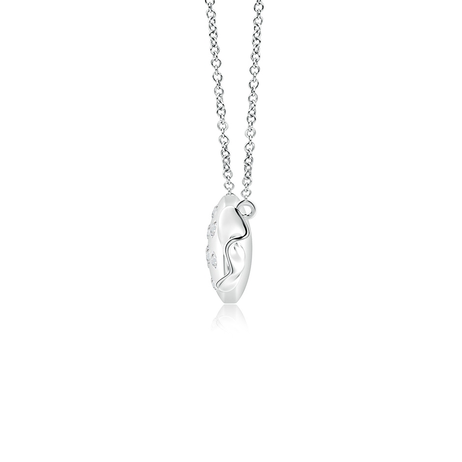 1.8mm HSI2 Sweet Treats Diamond Candy Pendant in S999 Silver side 199