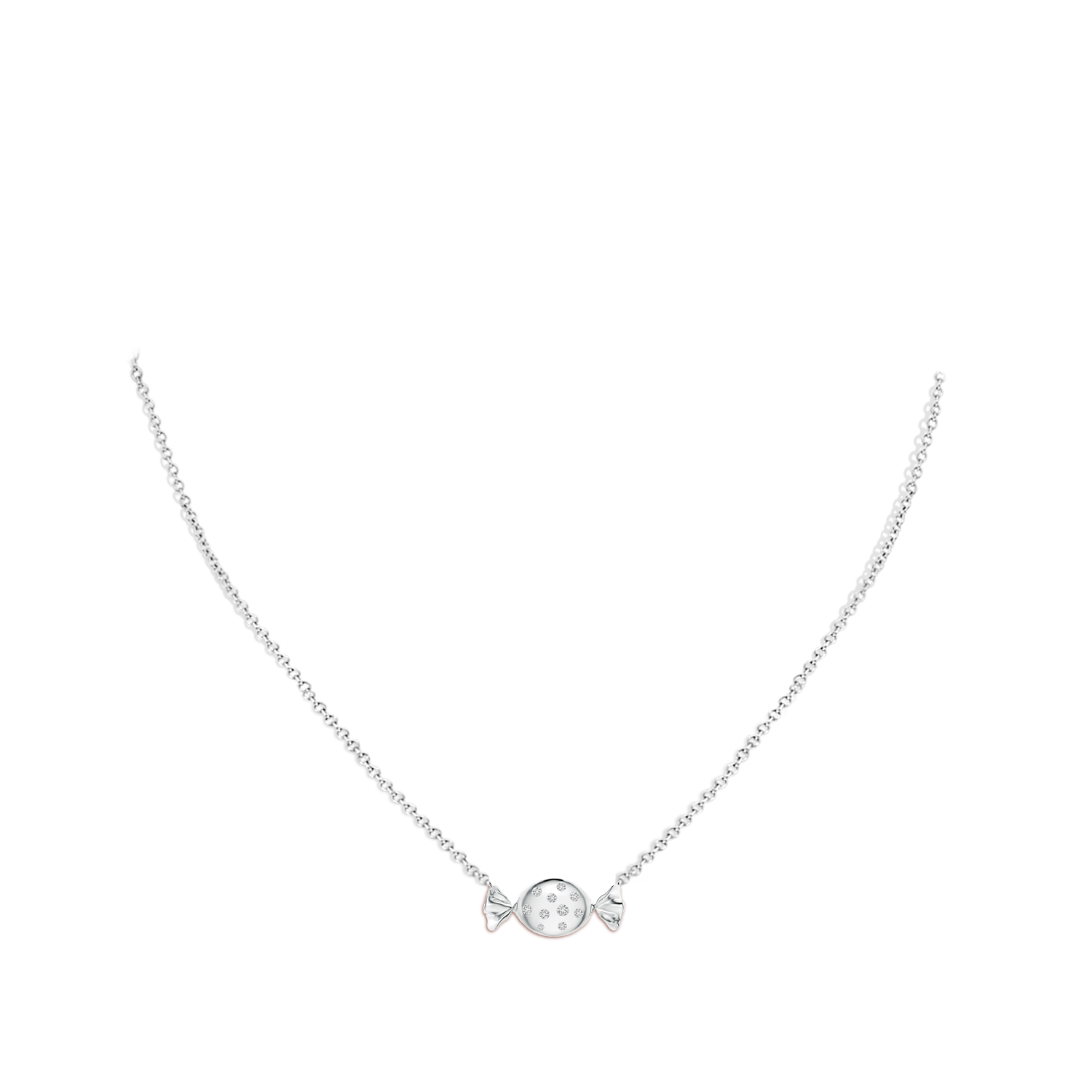 1.8mm HSI2 Sweet Treats Diamond Candy Pendant in White Gold - body_neck