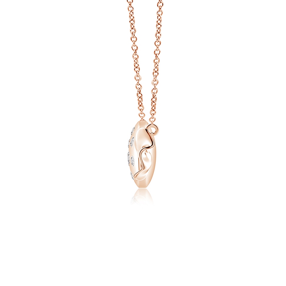 1.8mm IJI1I2 Sweet Treats Diamond Candy Pendant in 18K Rose Gold side 199